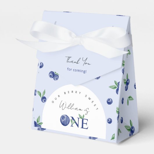 ブルーベリー少年ベリーの最初の誕生日パーティーお願いボックス フェイバーボックス (正面サイド)