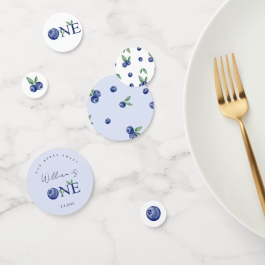 ブルーベリー少年ベリーの最初の誕生日パーティー紙吹雪 コンフェッティ (グループ)