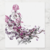 ブルーベリー抽象化 ワインラベル (シングルラベル)