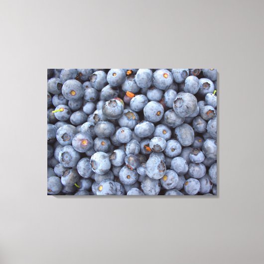 ブルーベリー撮影。 キャンバスプリント (正面)