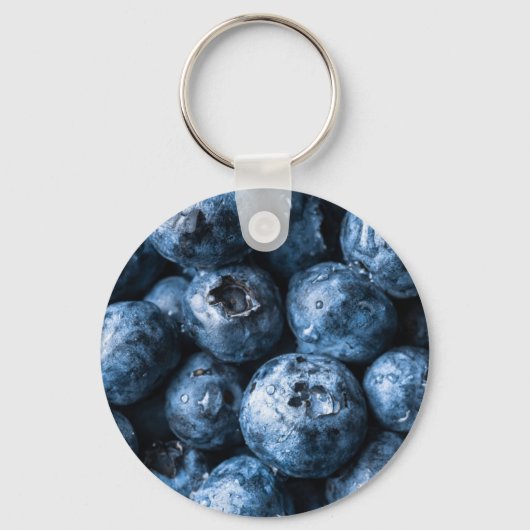 ブルーベリー果実 キーホルダー (正面)