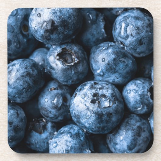 ブルーベリー果実 コースター (正面)