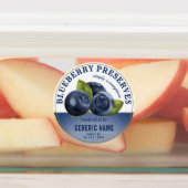 ブルーベリー果実 | Jam Jar Canning ラベル (貼付)