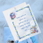 ブルーベリー格言ベビーシャワーありがとう サンキューカード