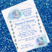 ブルーベリー格言ベビーシャワーアクリル招待状 アクリル招待状