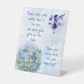 ブルーベリー格言ベビーBashテーブル 台座サイン (正面)