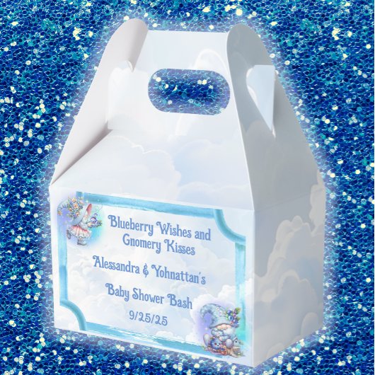 ブルーベリー格言男の赤ちゃんシャワーフェイスボックス フェイバーボックス