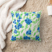 ブルーベリー水の色パターン クッション (ブランケット)