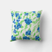 ブルーベリー水の色パターン クッション (裏面)