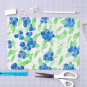 ブルーベリー水の色パターン 薄葉紙 (クラフト)