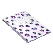 ブルーベリー水彩螺旋 ノートブック (右側)