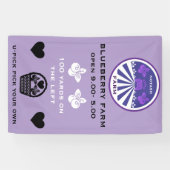 ブルーベリー狩り農場プロモーション 横断幕 (横)