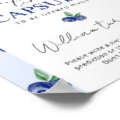 ブルーベリー甘いタイムカプセル誕生日 ポスター (角)