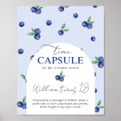 ブルーベリー甘いタイムカプセル誕生日 ポスター (正面)