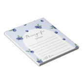 ブルーベリー甘い時間カプセルメッセージ ノートパッド (アングル)