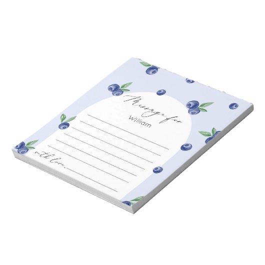 ブルーベリー甘い時間カプセルメッセージ ノートパッド (回転)