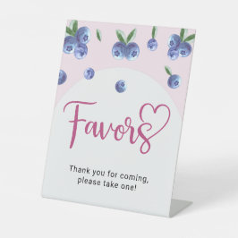 ブルーベリー甘い水の色の女の子の赤ちゃんシャワーの好意 台座サイン