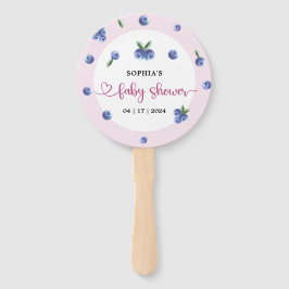 ブルーベリー甘い水の色ガールベビーシャワー ハンドファン