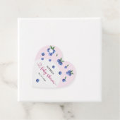 ブルーベリー甘い水の色ガールベビーシャワー フェイバータグ (インサイチュ)