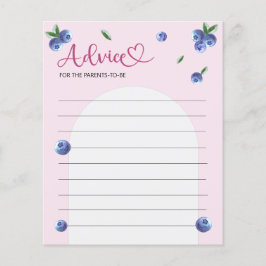 ブルーベリー甘い水の色ベビーシャワーアドバイスゲーム