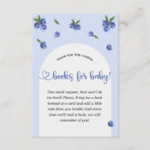 ブルーベリー甘い男の子の赤ちゃんシャワーベビー エンクロージャーカード (正面)