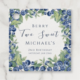 ブルーベリー男の子2歳の誕生日パーティー Two Sweet Berry フェイバータグ