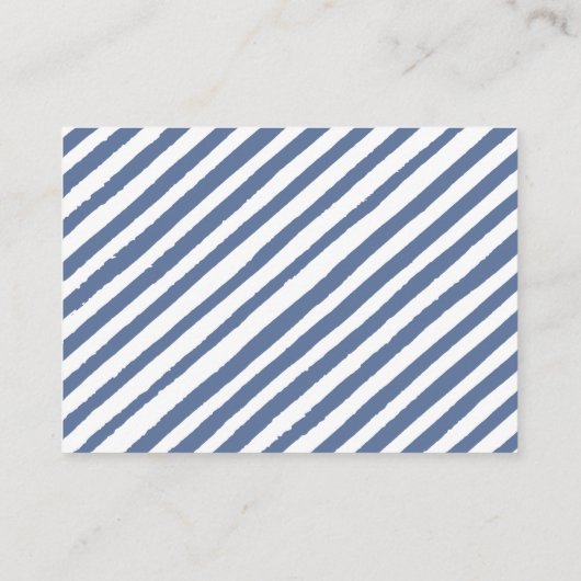 ブルーベリー男の赤ちゃんシャワーブックベビーカード エンクロージャーカード (裏面)