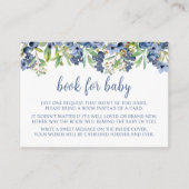 ブルーベリー男の赤ちゃんシャワーブックベビーカード エンクロージャーカード (正面)