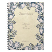 ブルーベリー素朴ミッ結婚ドサマーのゲストブック ノートブック (正面)