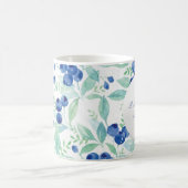ブルーベリー素朴結婚真夏 コーヒーマグカップ (中央)