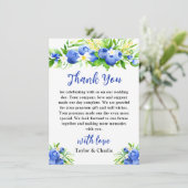 ブルーベリー結婚フローラ サンキューカード (スタンド正面)