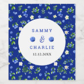 ブルーベリー結婚フローラ ワインラベル (シングルラベル)