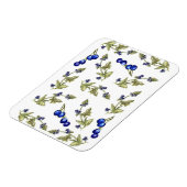 ブルーベリー葉とステムつる植物磁石 マグネット (左側)