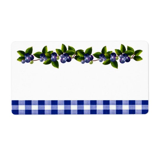 ブルーベリー製品ラベル ラベル (正面)