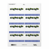 ブルーベリー製品ラベル ラベル (フルシート)