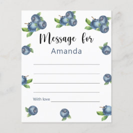 ブルーベリー誕生日タイムカプセルメッセージ