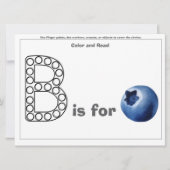 ブルーベリー誕生日プレショオラー幼児用ゲームカード シーズンカード (正面)