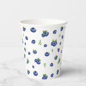 ブルーベリー誕生日ベリースイーツ 紙コップ (裏面)