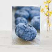 ブルーベリー誕生日 カード (黄色い花)