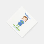 ブルーベリー誕生日 スタンダードカクテルナプキン (角)