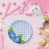 ブルーベリー誕生日 ペーパープレート (パーティー)