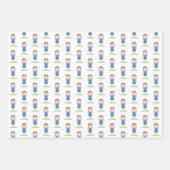 ブルーベリー誕生日 ラッピングペーパーシート (正面3)