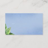 ブルーベリー赤ちゃんシャワーおむつラッフルエンクロージャカード 名刺 (裏面)