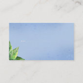 ブルーベリー赤ちゃんシャワーおむつラッフルエンクロージャカード 名刺 (裏面)