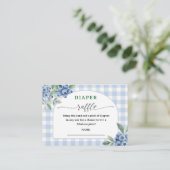 ブルーベリー赤ちゃんシャワーおむつラッフルエンクロージャー エンクロージャーカード (スタンド正面)