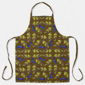 ブルーベリー離れ幹茶色 エプロン (正面)