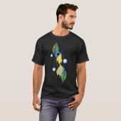 ブルーベリー黄色の魚 Tシャツ (正面フル)