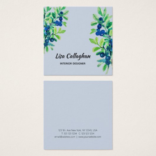 ブルーベリー (正面&裏面)