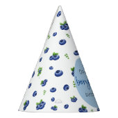 ブルーベリー1stバースデーベリーファースト パーティーハット (左)