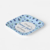 ブルーベリー1stバースデーベリーファースト ペーパープレート (傾斜あり)